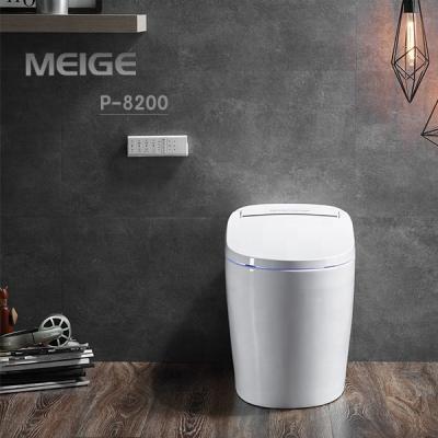 China Meige P8200 Modern One-Click WC Auto Bathroom Prevent Low Temperature Burns Damping And Falling Device Soft Lid Auto Toilet for sale