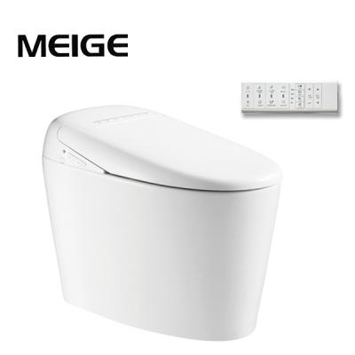 China Modern High Quality Smart Foot Leak Protection Leakage Light Power Control Flush Multifunctional Self Cleaning Spout Smart Toilet for sale