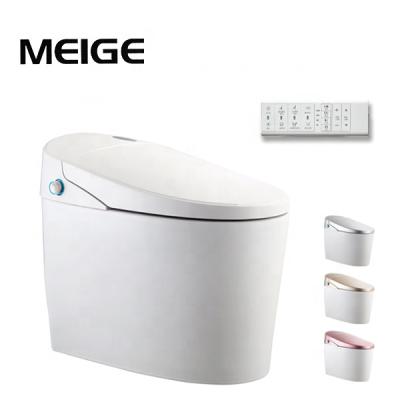 China Modern Mute Slow Down Toilet Seat Factory Price Automatic Deodorization Led Display Foot Smelling Button Flush Operation Smart Toilet for sale