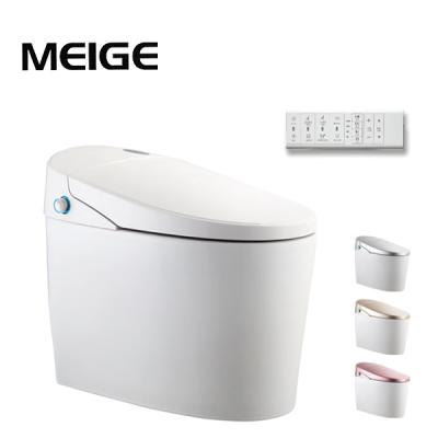 China Concealed Cistern Meige Fashionable Automatic Floor Operation Valve 9 Series Button Floor Operation Safety Toilet Bowl Smart Apartment Deodorization Toilet for sale