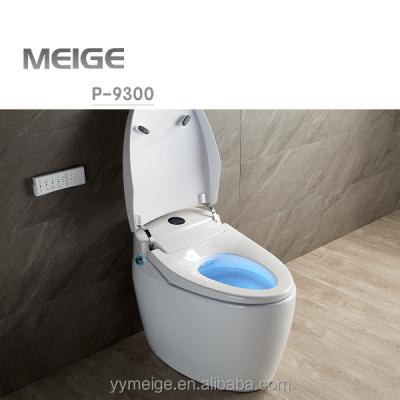 China Meige P-9300H villa hidden foot of tank smelling deodorization automatic flush-cover antibacterial activated carbon ceramic toilet for sale