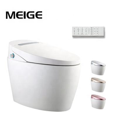 China New ODM Light Water Tank Night Tank Smart Control Hidden Anti-scalding Remote Smart Toilet Eco-Friendly Waterproof Temperature Adjustment for sale