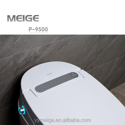 China Interesting hidden tank Meige P-9500 quality induction cover&flush foot sensor hidden tank antibacterial pink fashionable automatic toilet for sale