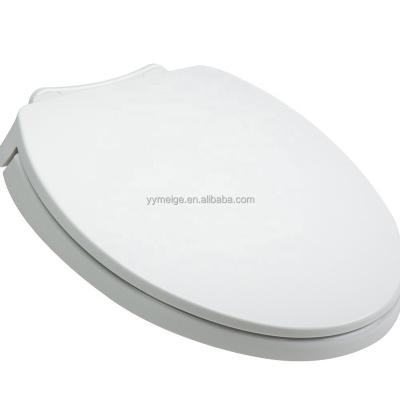 China Traditional Toilet Seat Cover PP Round Slow Down Silent Closed Lid OEM O Shape Soft Closing for sale