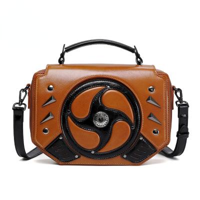 China 2021 new trend women's bag one color shoulder cross patchwork punk women's contrast - body bag accessories for sale