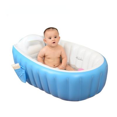 China Factory direct sales infant goods border baby inflatable folding bathtub baby bath tub for sale