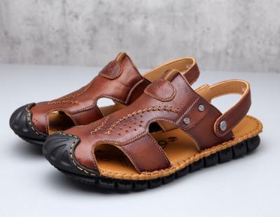 China Fashion Trend Men's Summer Beach Slide Sandal Men's Single PU Sandals Slippers for sale