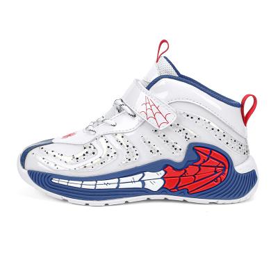 China Boys' sports platform basketball shoes children's autumn and winter middle children's wear (7-12 years old) shoes large fashionable children's shoes for sale