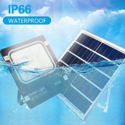 China Eco-friendly Aluminum Garden 50W 100W 200W 300W ABS/Die-casting Energy-saving Solar Led Flood Light for sale