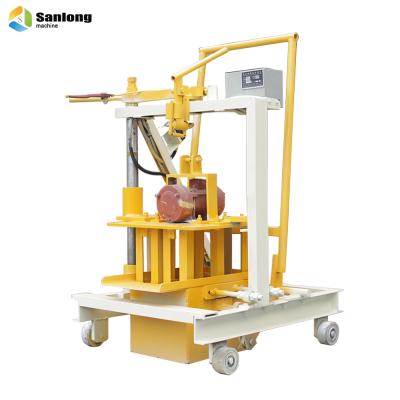 China Floor Laying Parks QMJ2-45 Mobile Cavity Concrete Block Brick Making Machine Brick Making Machine In Dubai for sale