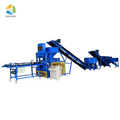 China Floor Laying Parks SL4-10 Interlock Clay Brick Making Machine South Africa Hydraulic Press Brick Machine for sale