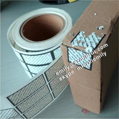 China Fragile Anti-Counterfeit Custom Do Not Open Cans Or Tamper Proof Bottle Or Jar Security Seal Stickers In Rolls for sale