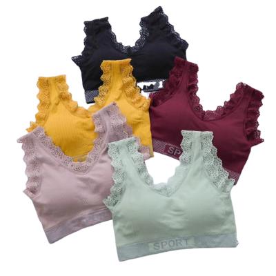 China China factory seller breathable cotton beautiful back of lace bra and panty set for women for sale