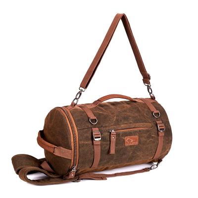 China Vintage Customized Motorcycle Rider Backpack , Multifunctional Canvas Laptop Bag for sale