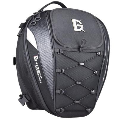 China Durable Durable Polyester Waterproof Pannier Bags Motorcycle Helmet Tail Bag for sale