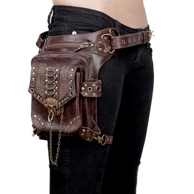 China Water Proof Water Proof Waist Leg Bag Motorcycle, Buckle Strap Leather Side Bags Motorcycle for sale