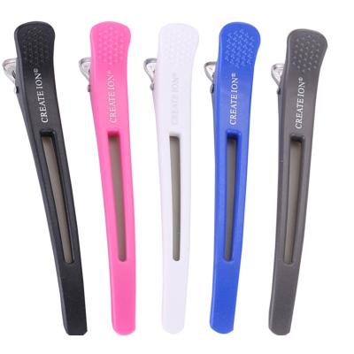 China Hair Sectioning Clip 6Pcs Alligator Hair Clip Pro Salon Hairstyle Hold Clips Rubber Hair Sectioning Clip Crocodile Hairpin Styling Accessories for sale