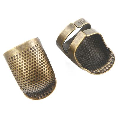 China 1PCS Retro Finger Protector Ring Handworking Thimble Needles Thimble Ring Craft Household DIY Tools Antique Sewing Accessories ELT0966 for sale