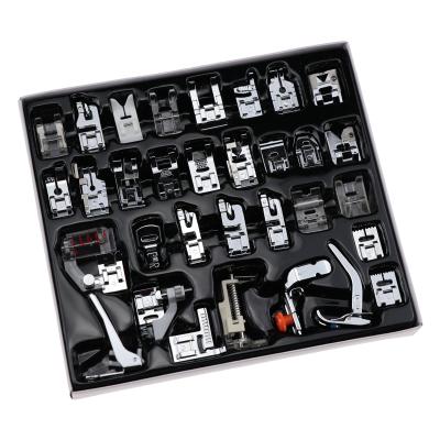 China Factory 32pcs Sewing Machine Supplies Feet Kit Set With Box Presser Foot Sewing Machine Feet For Brother Singer for sale