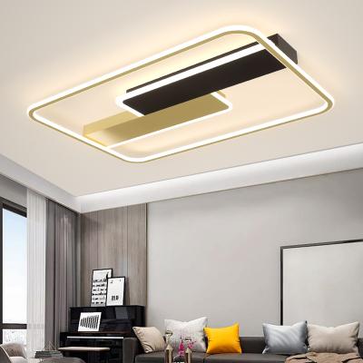 China Modern High Power 202W Bright Modern Rectangles Shape Outdoor Meeting Room Living Room Light LED Ceiling Mounted Lamp for sale