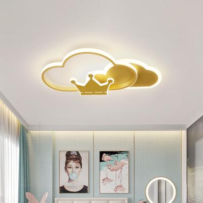 China Modern High Bright Modern Creative Led Cloud Light Fixture Ceiling Lamp Bird Bedroom Light For Boys And Girls Room for sale