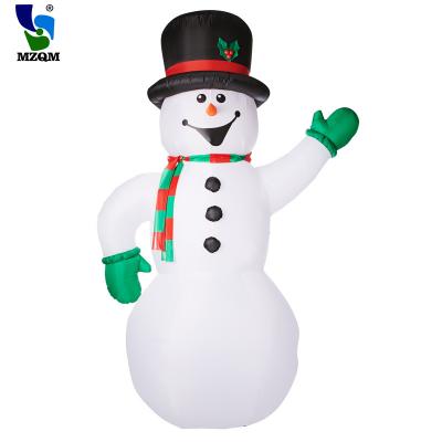 China Reuse Kids Gift Christmas Decorations Inflatable Snowan With Led For Advertising for sale