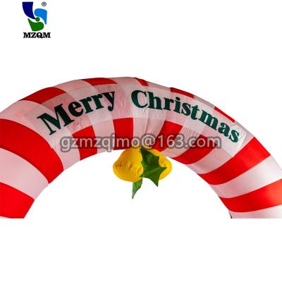 China Recycle Inflatable Christmas Arch, Bell Arch, Door Decoration LED Christmas for sale