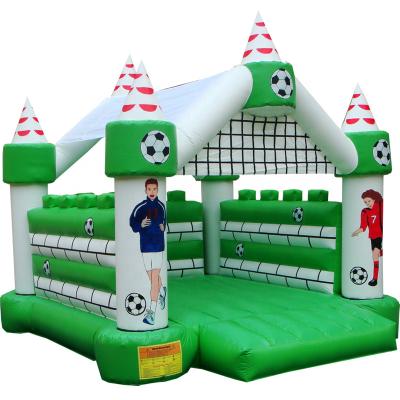 China Outdoor High Quality PVC Inflatable Football Entertainment Jumping Castle Bounce House for sale