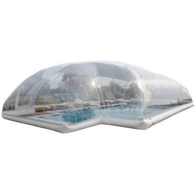 China Blower Dome Pool Inflator Customized Cover Dome Tent Transparent Inflatable Bubble Tent For Winter for sale