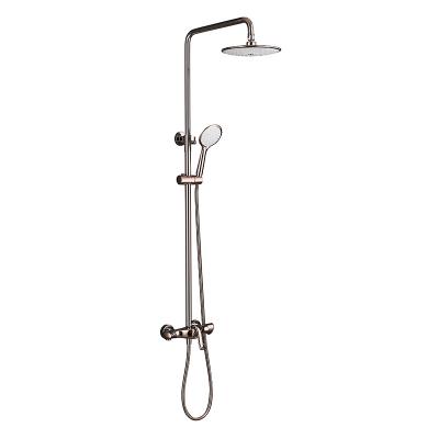 China Modern Luxury Sliding Bar Rose Gold 3 Functions Shower Being Placed For Sale for sale