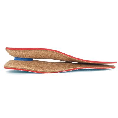 China Eco-Friendly Sports Natural Cork Foot Pads Orthotics Arch Support Half Insole Custom Insoles With Foot Care for sale