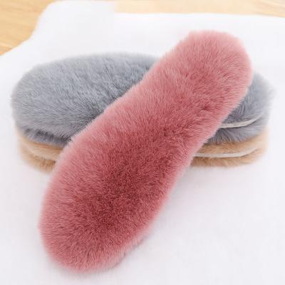 China Soft comfortable winter thermal felt wool-like foot pads men's and women's insoles plus velor padded insole wool-like deodorant snow boots for sale