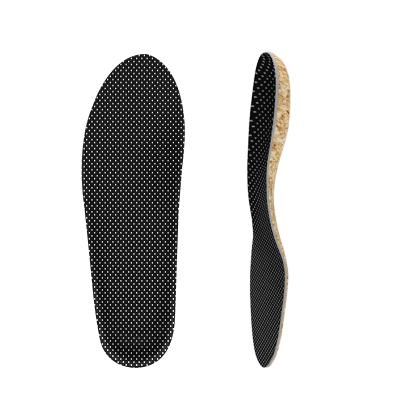 China 2021 New Breathable Antibacterial Deodorant Sweat-absorbing Antibacterial Customize Anti Odor Cork Walking Insoles For Sport Shoe for sale