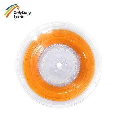 China Polyester Tennis Racket String 200M Reel Polymer 17 Gauge 17g Spinning Power Durable Feel And Control Tennis for sale