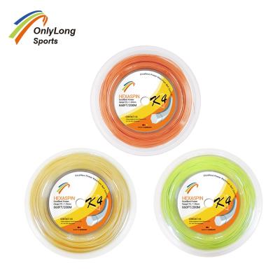 China ONLYLONG Polyester TENNIS RACKET STRING ROUND K4 17G/1.25mm for sale