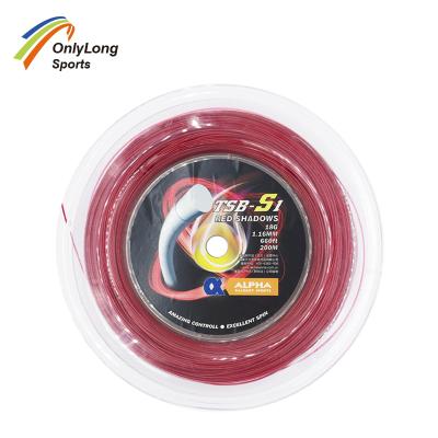 China Durable Hot Sales Tension Polyester Tennis Twine 200m Spool With Tennis Racket Stringing Machine for sale