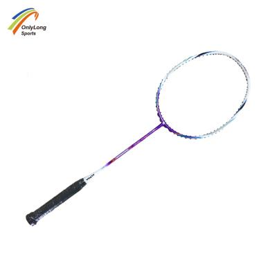 China Cheap price factory wholesale OEM carbon badminton racket with PU handle racket badminton for sale