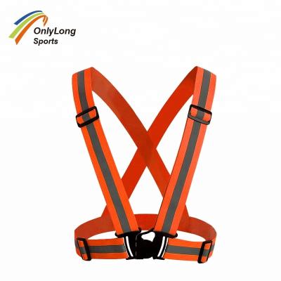 China Traffic Warden Night Elastic Sport Reflective Vest LED Light Vest For Running Safety for sale