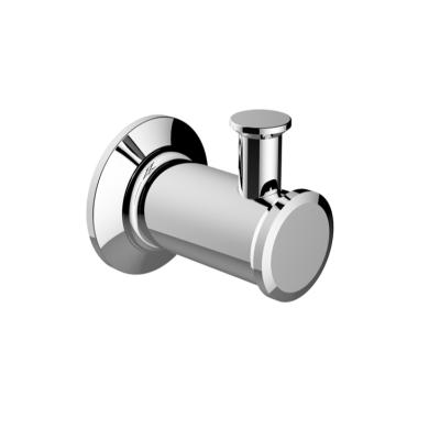 China Chrome Modern Home Bathroom Accessories Stainless Steel Hotel Robe Single Robe Hooks for sale