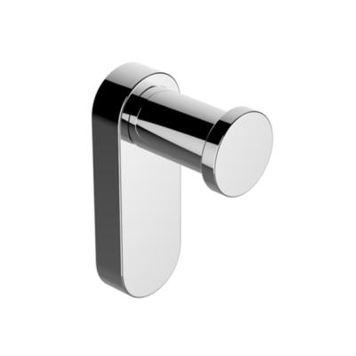 China Modern Design Hotel Bathroom Accessories Brass Chrome Black Wall Towel Robe Hooks for sale