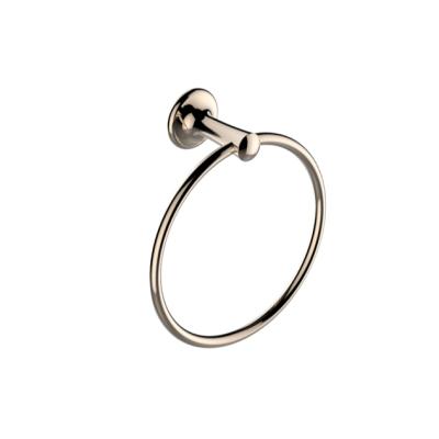 China Modern Round Brass Towel Ring Chrome Rose Gold Color Bathroom Accessories for sale