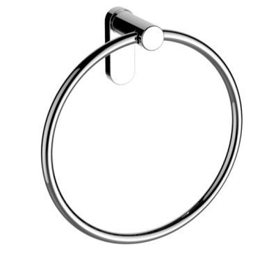 China Useful Retro Chrome Brass Hardware Modern Bathroom Accessories Wall Mounted Towel Ring for sale