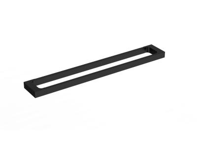 China Modern Brass Home Accessories Black Modern Bathroom Hotel Hotel Single Towel Rack for sale