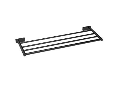 China Matte Black Brass Ss Pipe Modern Home Accessory Bathroom Hanger Bars Towel Holder for sale