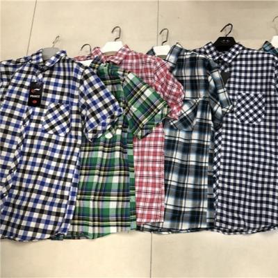 China USD 2.44 MY089 cotton summer cotton casual stylish low price anti-pilling shirts, men short sleeve, men's plaid shirts shirts for sale