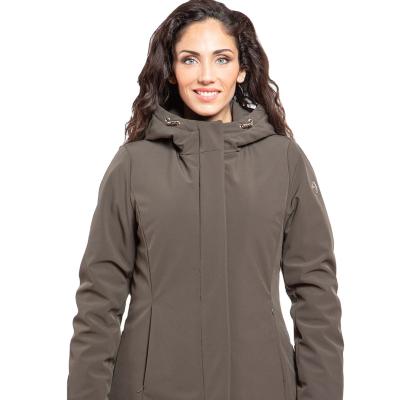 China High Quality Windproof Woman Fashion Outdoor Winter Padded Jacket With Fixed Hood for sale