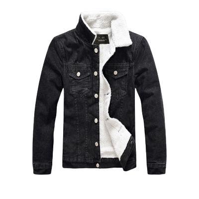 China Breathable Mens Winter Thicken Sherpa Lined Denim Jacket for sale