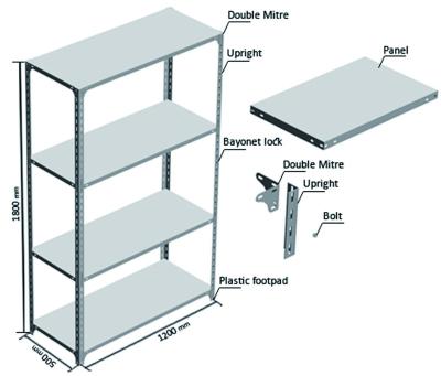 China Corrosion Protection China Manufacturer Light Duty Warehouse Storage Rack for sale