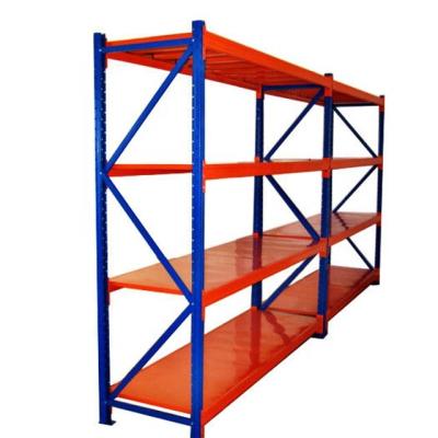 China Corrosion Protection Q235B Steel Medium Duty Warehouse Long Span Shelving System for sale