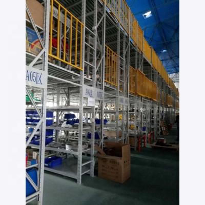 China Corrosion Protection Warehouse Pallet Metal Mezzanine Floor Rack Backed Systems for sale